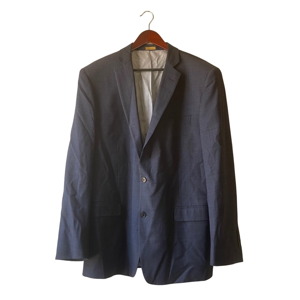 Brooks Brothers Explorer Regent Fit Men's Blue Wool Blazer 46L